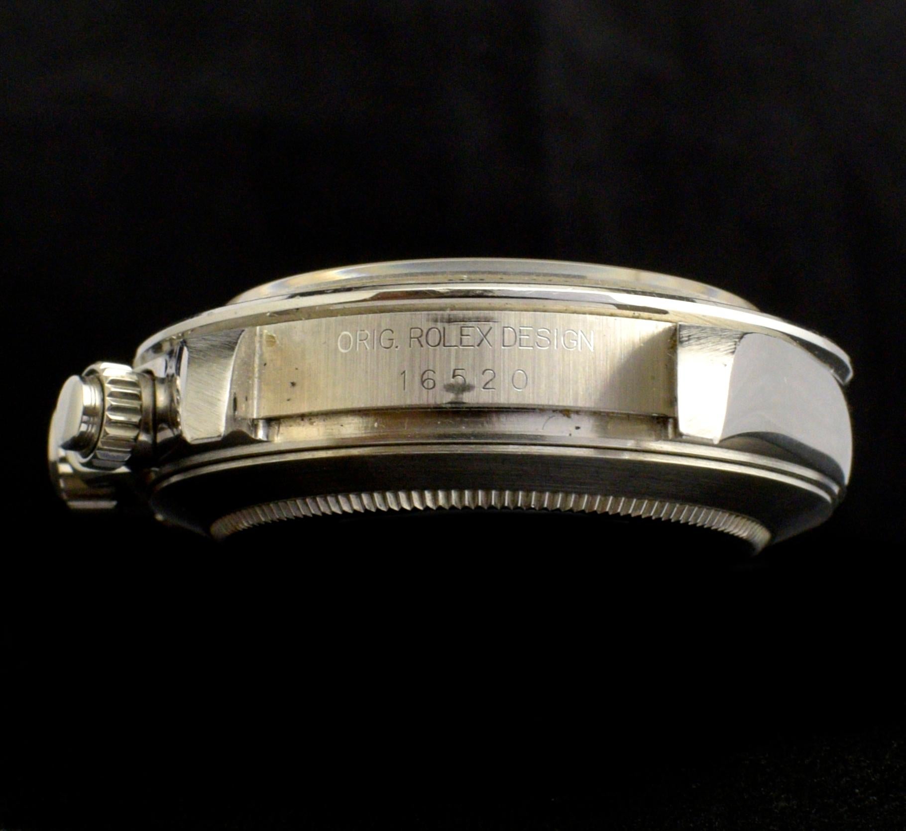 Rolex Daytona Stahlschwarzes Zifferblatt 16520 Cosmograph Chronograph Uhren-Set, 1997 3