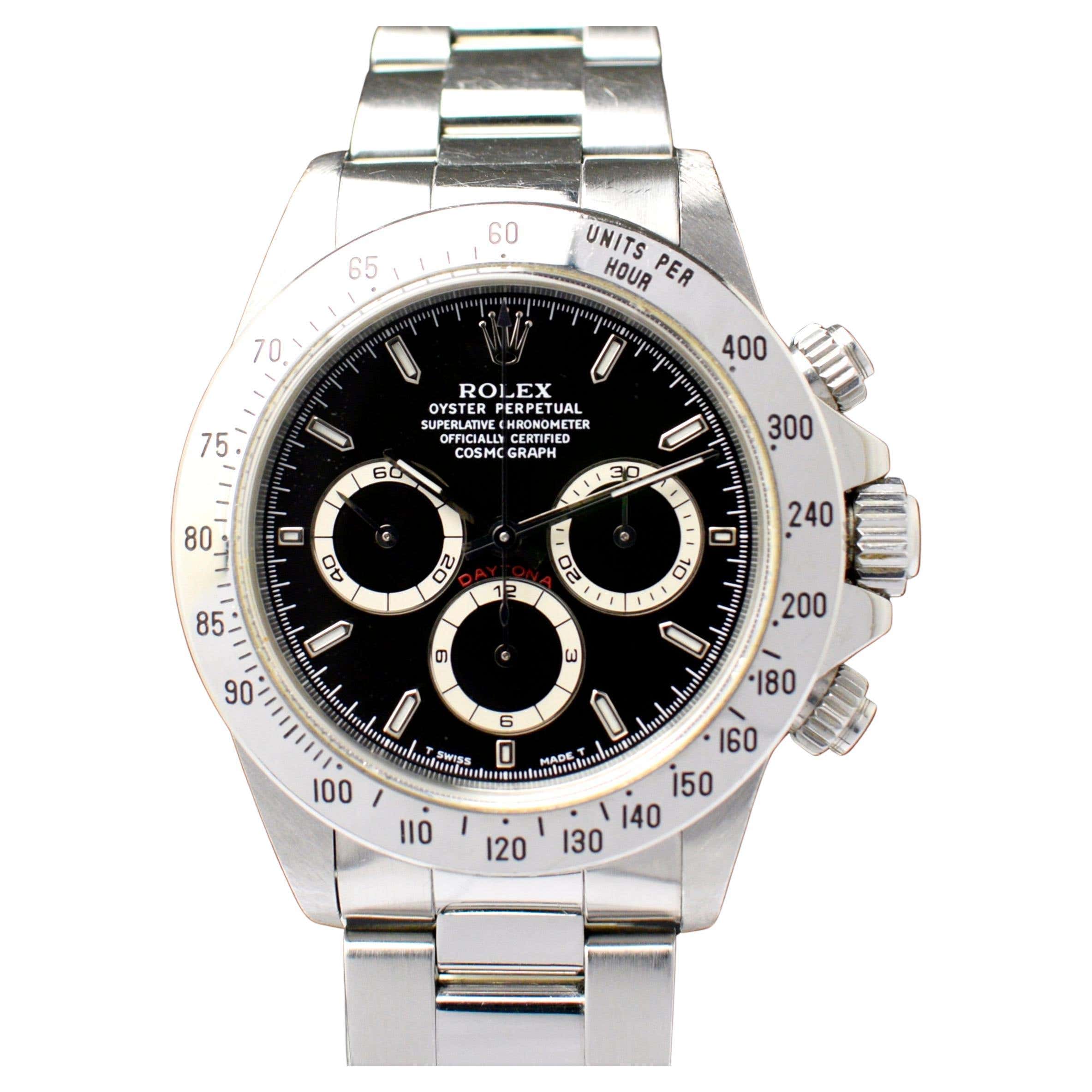 Rolex Daytona Steel Black Dial 16520 Cosmograph Chronograph Watch Box Rolex Daytona Steel Black Dial 16520 Cosmograph Chronograph Watch Box