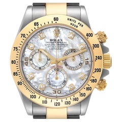 Rolex Daytona Acciaio Madreperla Diamante Orologio Uomo 116523 Scheda Scatola