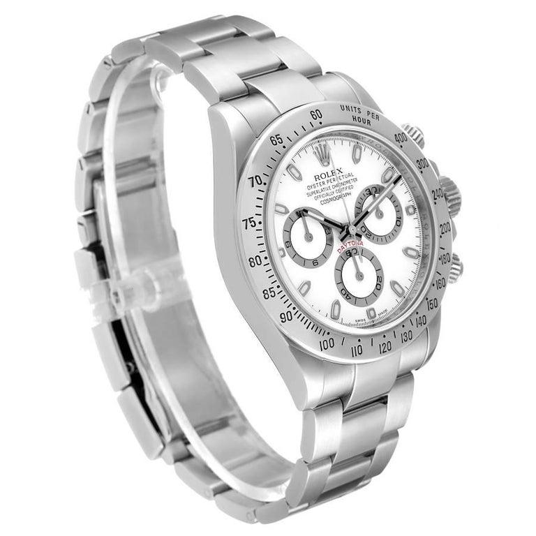Rolex Daytona Stahl Wei es Zifferblatt Chronograph Herrenuhr 116520 Bei rolex-daytona-stahl-wei-es-zifferblatt-chronograph-herrenuhr-116520-bei