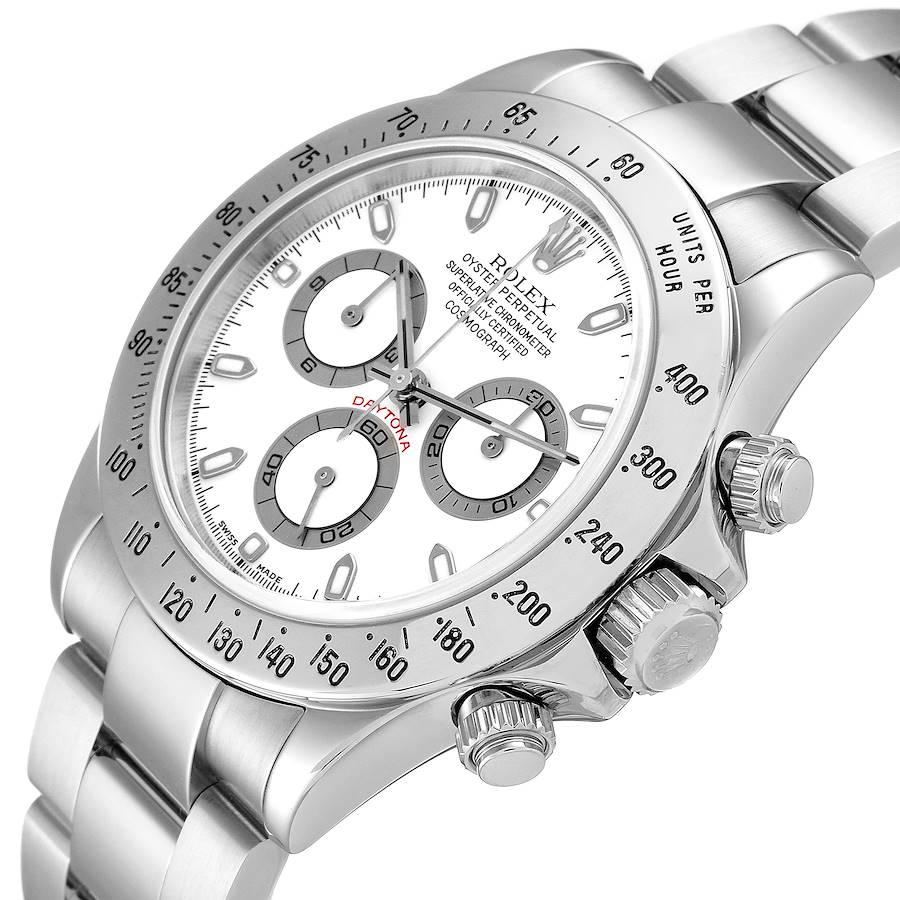 Rolex Daytona Steel White Dial Chronograph Mens Watch 116520 For Sale 1