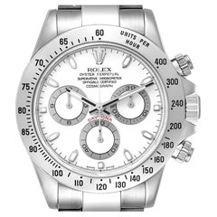 Rolex Daytona Steel White Dial Chronograph Mens Watch 116520