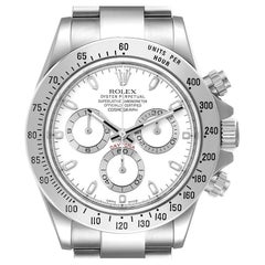Rolex Daytona Steel White Dial Chronograph Mens Watch 116520