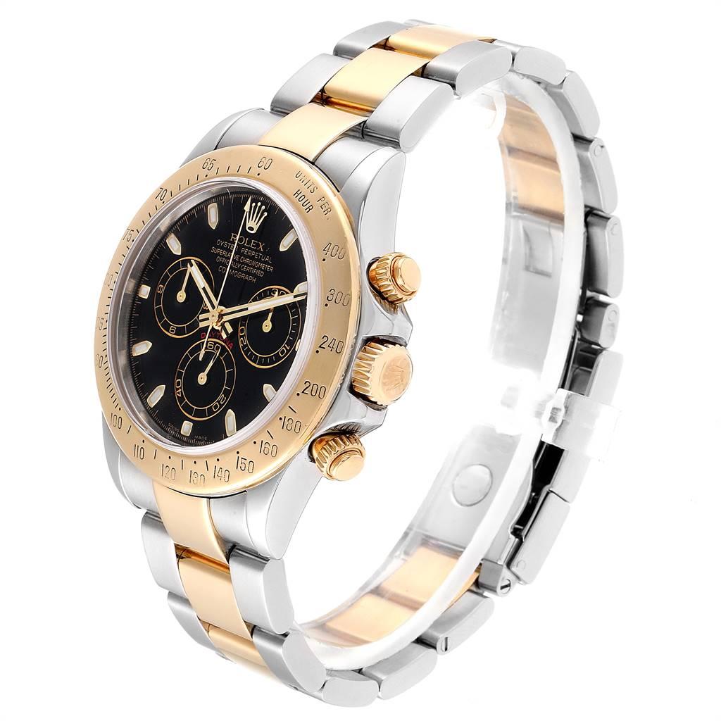 Rolex Daytona Steel Yellow Gold Black Dial Chronograph Men's Watch 116523 1