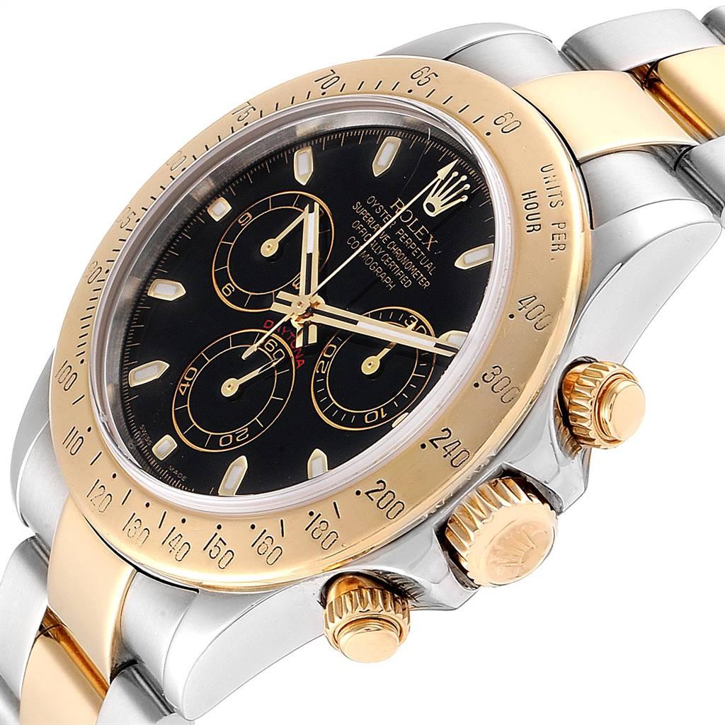 Rolex Daytona Steel Yellow Gold Black Dial Chronograph Men's Watch 116523 2