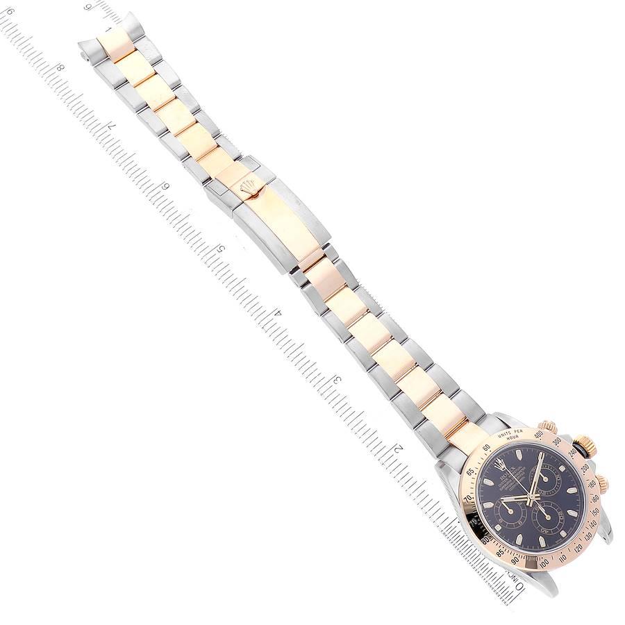 Rolex Daytona Stahl-Herrenuhr mit schwarzem Zifferblatt 116523 im Angebot 7