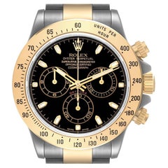 Rolex Daytona Stahl-Herrenuhr mit schwarzem Zifferblatt 116523