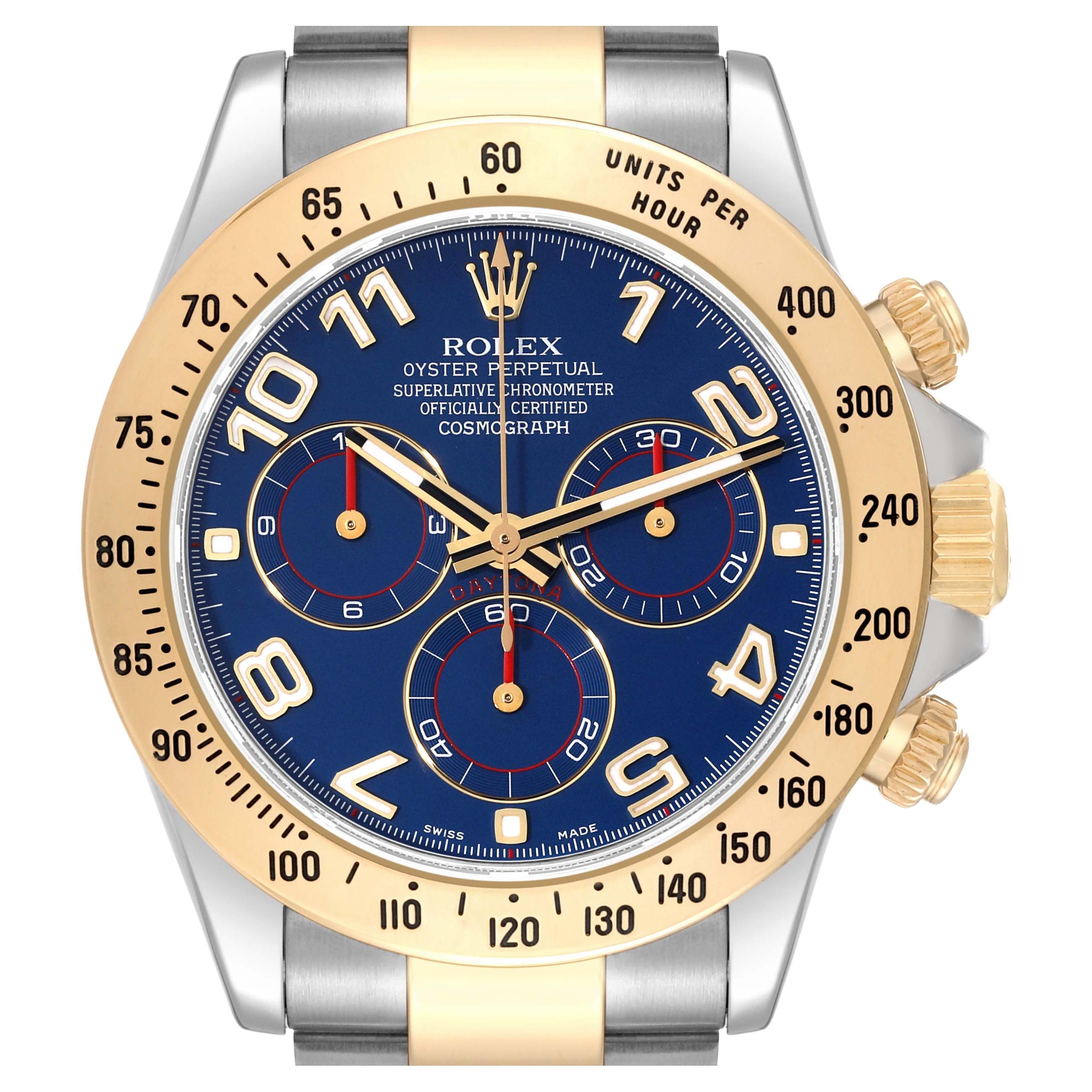 Rolex Daytona Esfera Azul Oro Blanco Cronógrafo Reloj Caballero 116509 en  venta en 1stDibs | rolex blanco