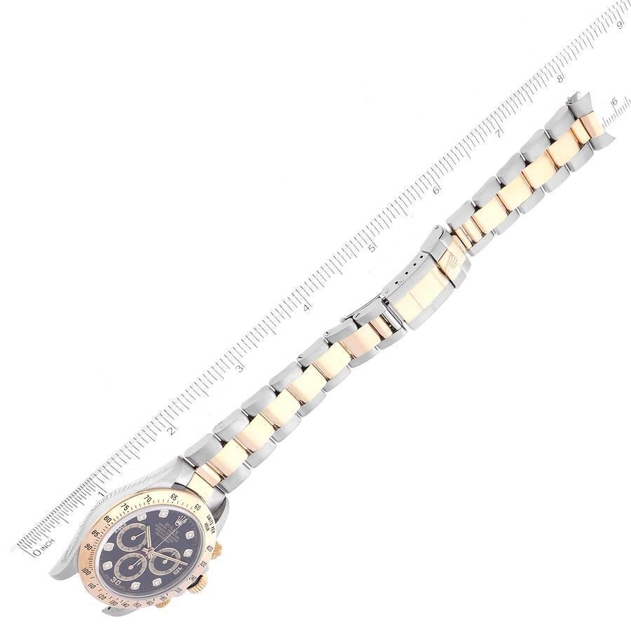 Rolex Daytona Acciaio Oro Giallo Diamante Movimento Zenith Uomo 16523 4