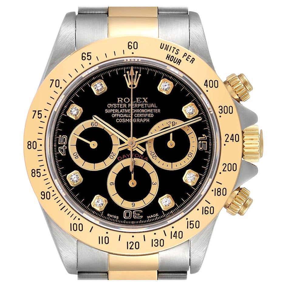 16523 Rolex Daytona 16523 Two Tone Champagne Dial Watch at 1stDibs