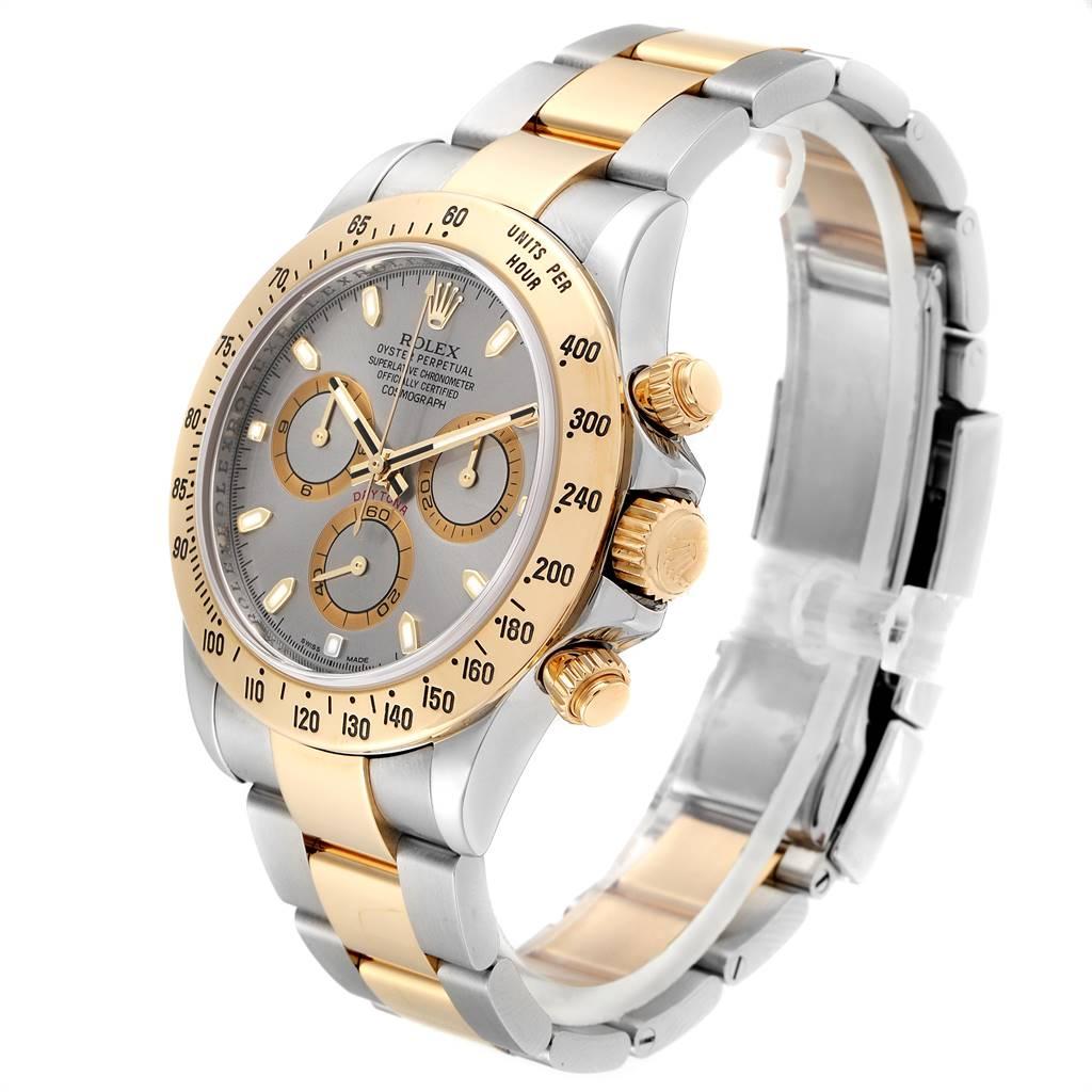 Rolex Daytona Steel Yellow Gold Slate Dial Chronograph Men's Watch 116523 1