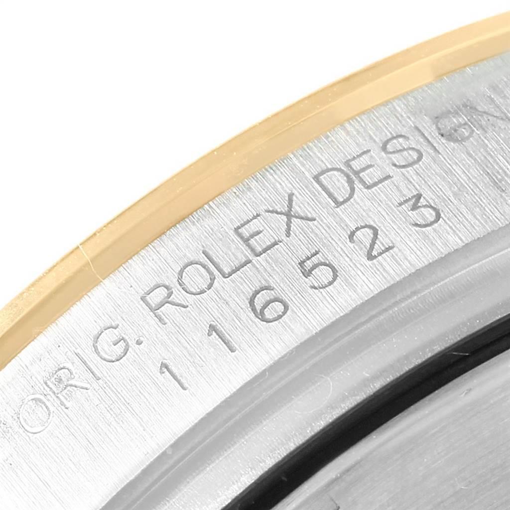 Rolex Daytona Stahl Gelbgold Schiefer Zifferblatt Chronograph Herrenuhr 116523 im Angebot 5