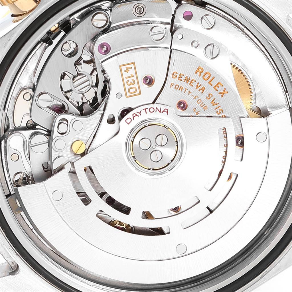 Rolex Daytona Stahl Gelbgold Schiefer Zifferblatt Chronograph Herrenuhr 116523 im Angebot 6