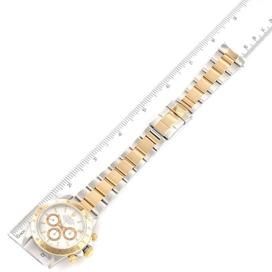 Rolex Daytona Steel Yellow Gold White Dial Mens Watch 16523 For Sale 6