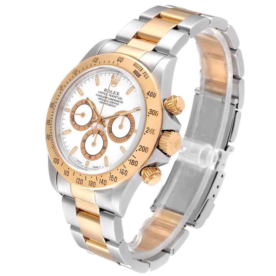Men's Rolex Daytona Steel Yellow Gold White Dial Mens Watch 16523 For Sale