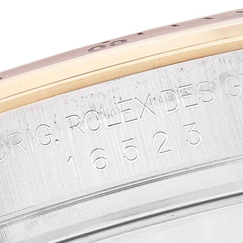Rolex Daytona Stahl-Gelbgold-Herrenuhr 16523 mit weißem Zifferblatt Zenith Uhrwerk im Angebot 3