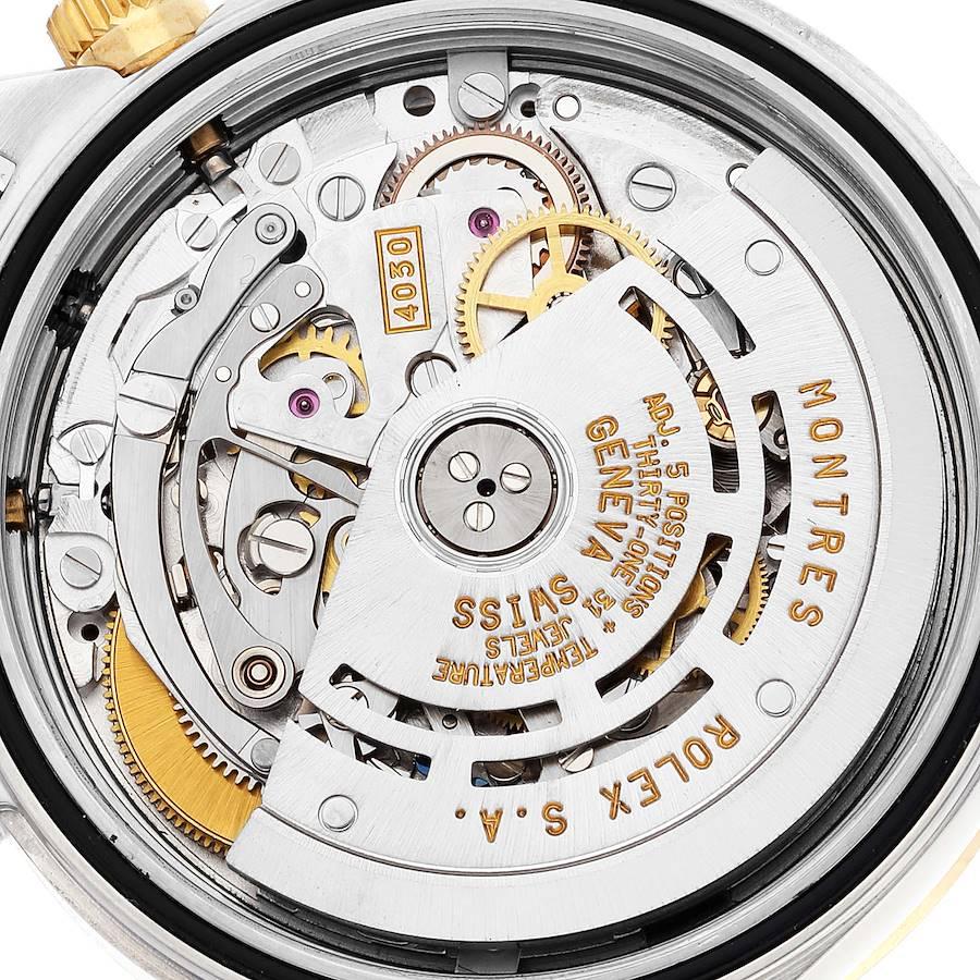 Rolex Daytona Stahl-Gelbgold-Herrenuhr 16523 mit weißem Zifferblatt Zenith Uhrwerk im Angebot 5