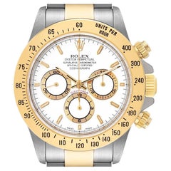 Rolex Daytona Stahl-Gelbgold-Herrenuhr 16523 mit weißem Zifferblatt Zenith Uhrwerk