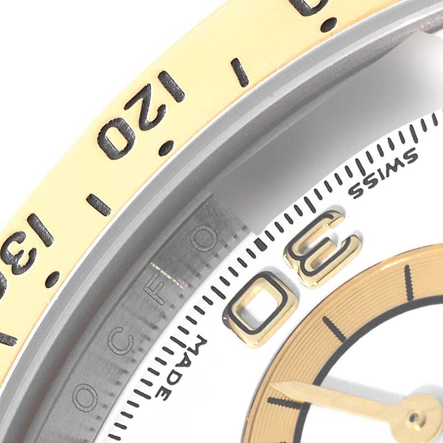 Men's Rolex Daytona Steel Yellow Gold White Diamond Dial Mens Watch 116523