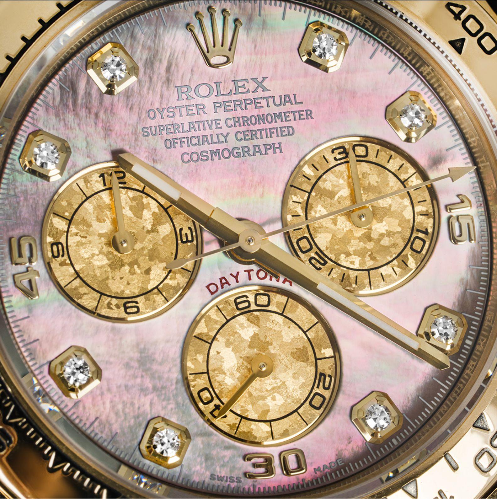 Rolex Daytona Tahitian Mother of Pearl Dial 116518 In Excellent Condition In London, GB
