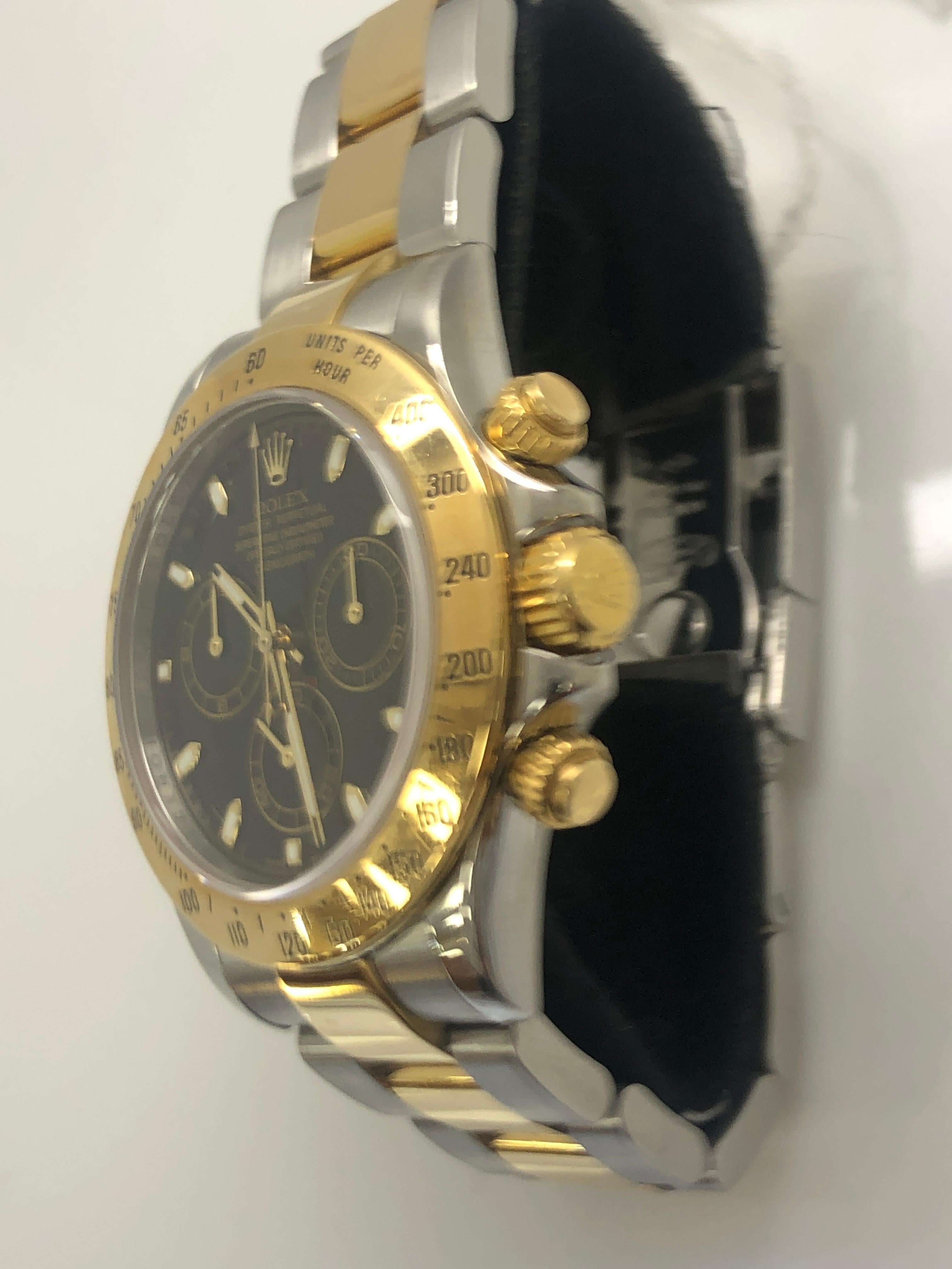 Rolex Daytona Two Tone 2008 Mint Men's Watch

excellent condition

runs perfect

bank wire only

shop with confidence 

free overnight shipping