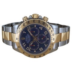 Rolex Daytona Two-Tone Blau Racing Zifferblatt Uhr