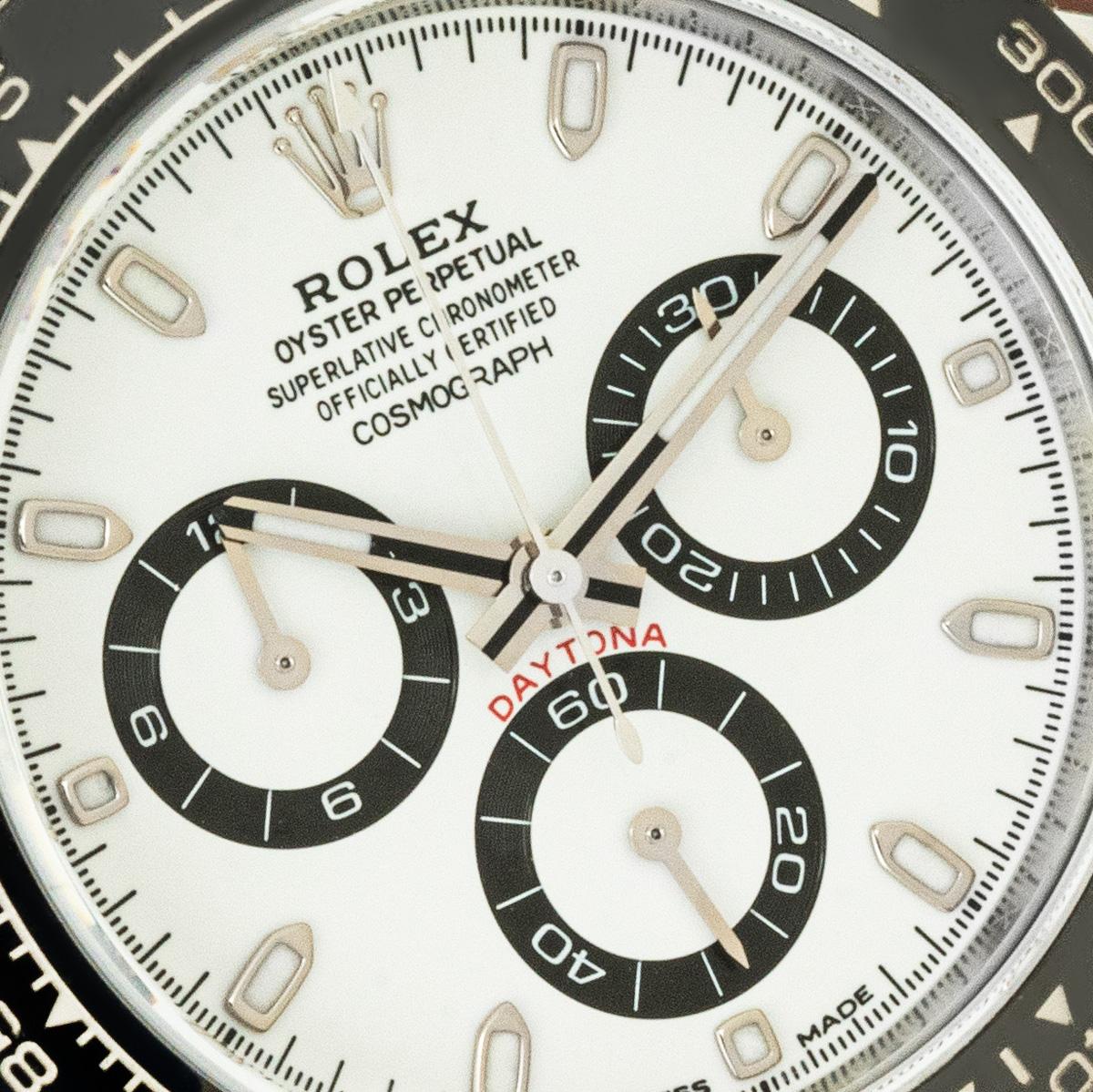 Rolex Daytona White Dial 116500LN In Excellent Condition For Sale In London, GB