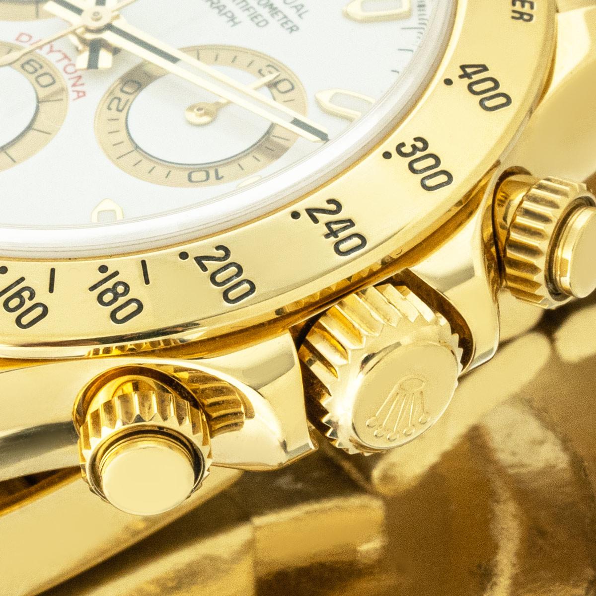 Rolex Daytona White Dial 116528 In Good Condition For Sale In Mayfair, London, London