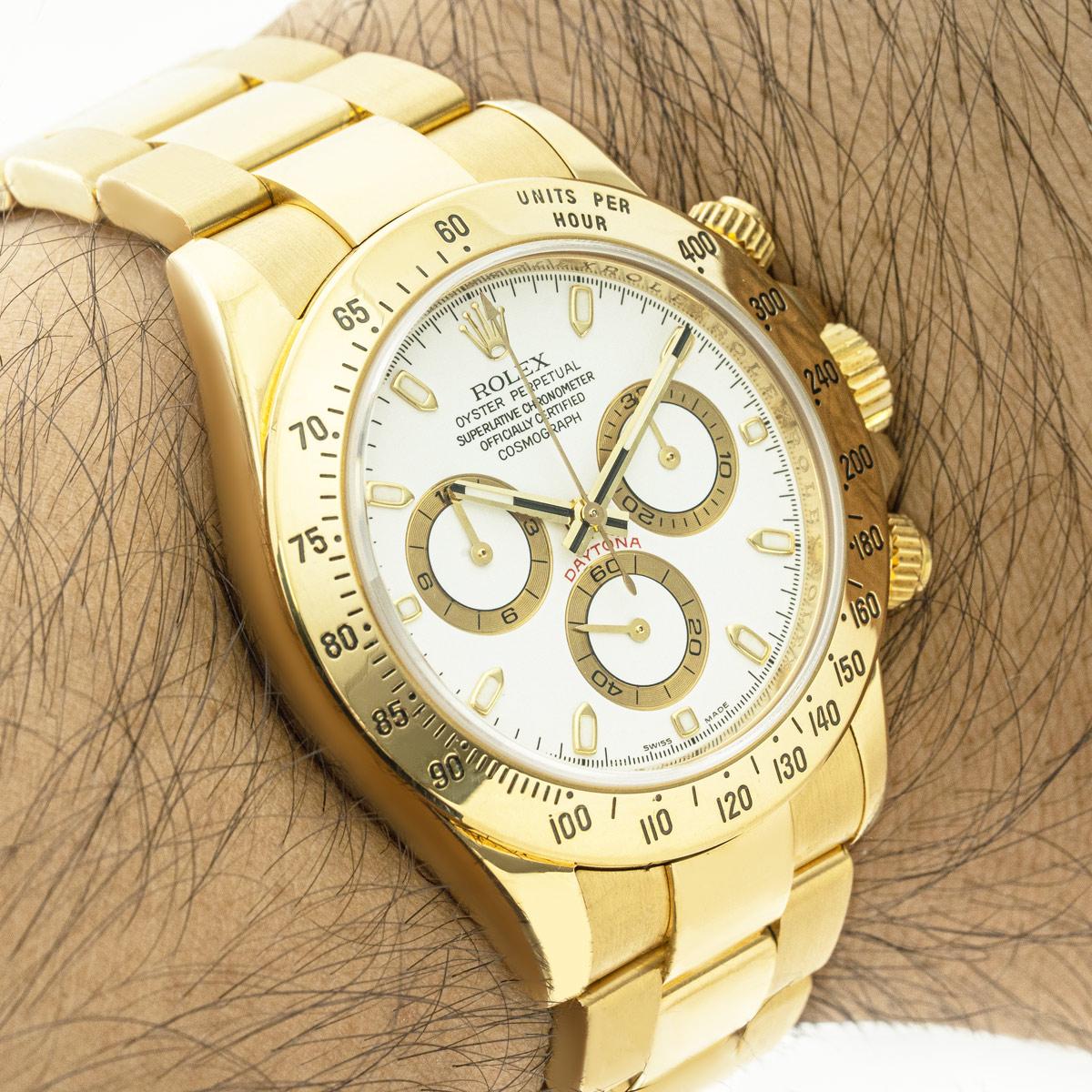 Rolex Daytona White Dial 116528 For Sale 5
