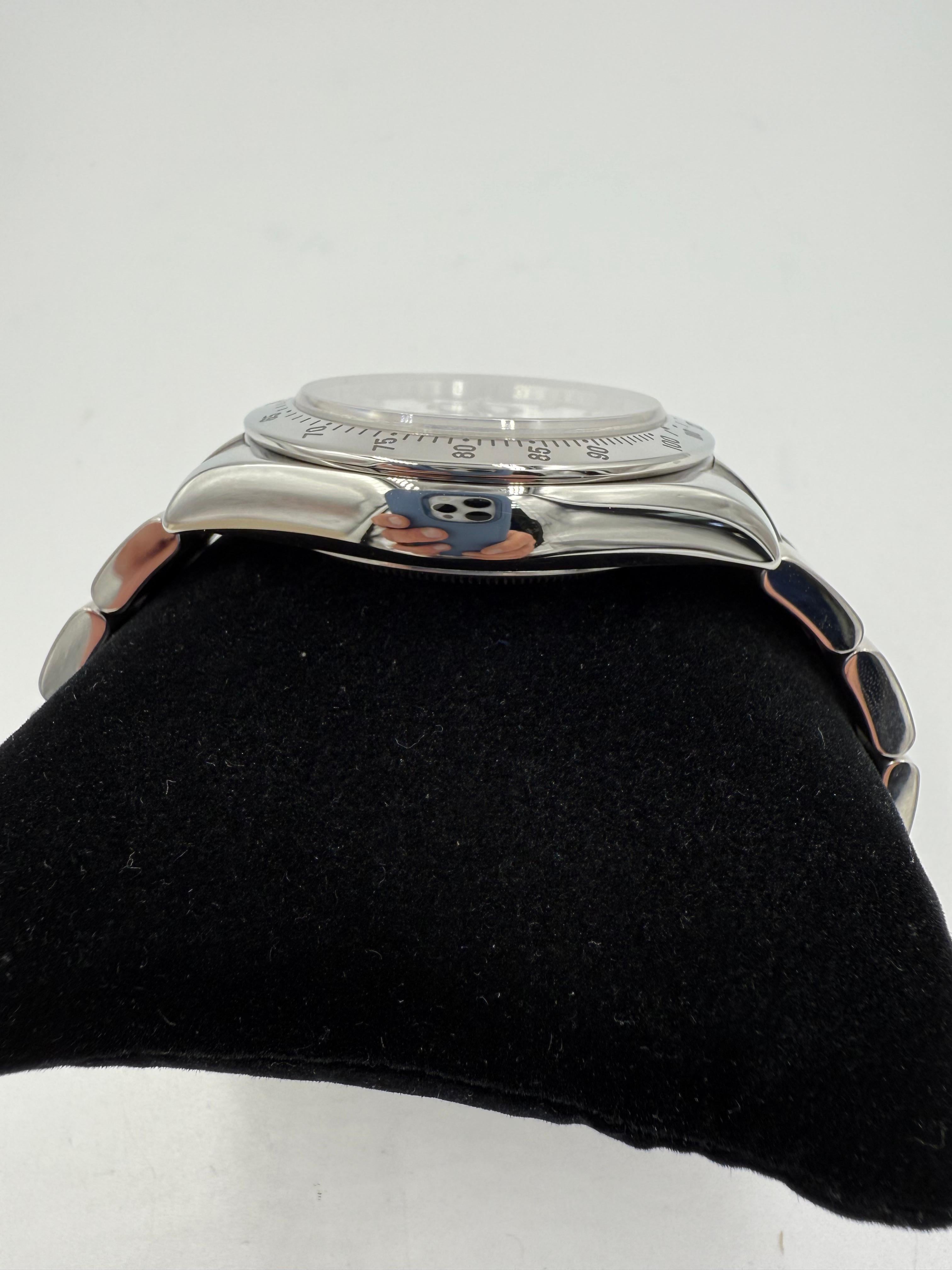 Femenino o masculino Reloj de pulsera Rolex Daytona de acero inoxidable con esfera blanca 116520 en venta