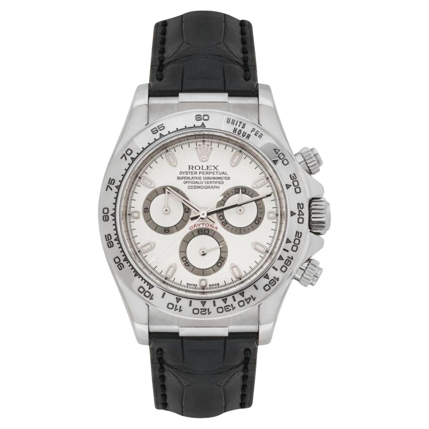 Rolex Daytona White Gold 116519 Watch For Sale at 1stDibs