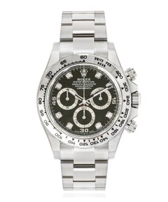 Rolex Daytona White Gold Black Diamond Dial 116509