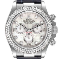 Rolex Daytona Weißgold Perlmutt-Diamant-Herrenuhr 116589