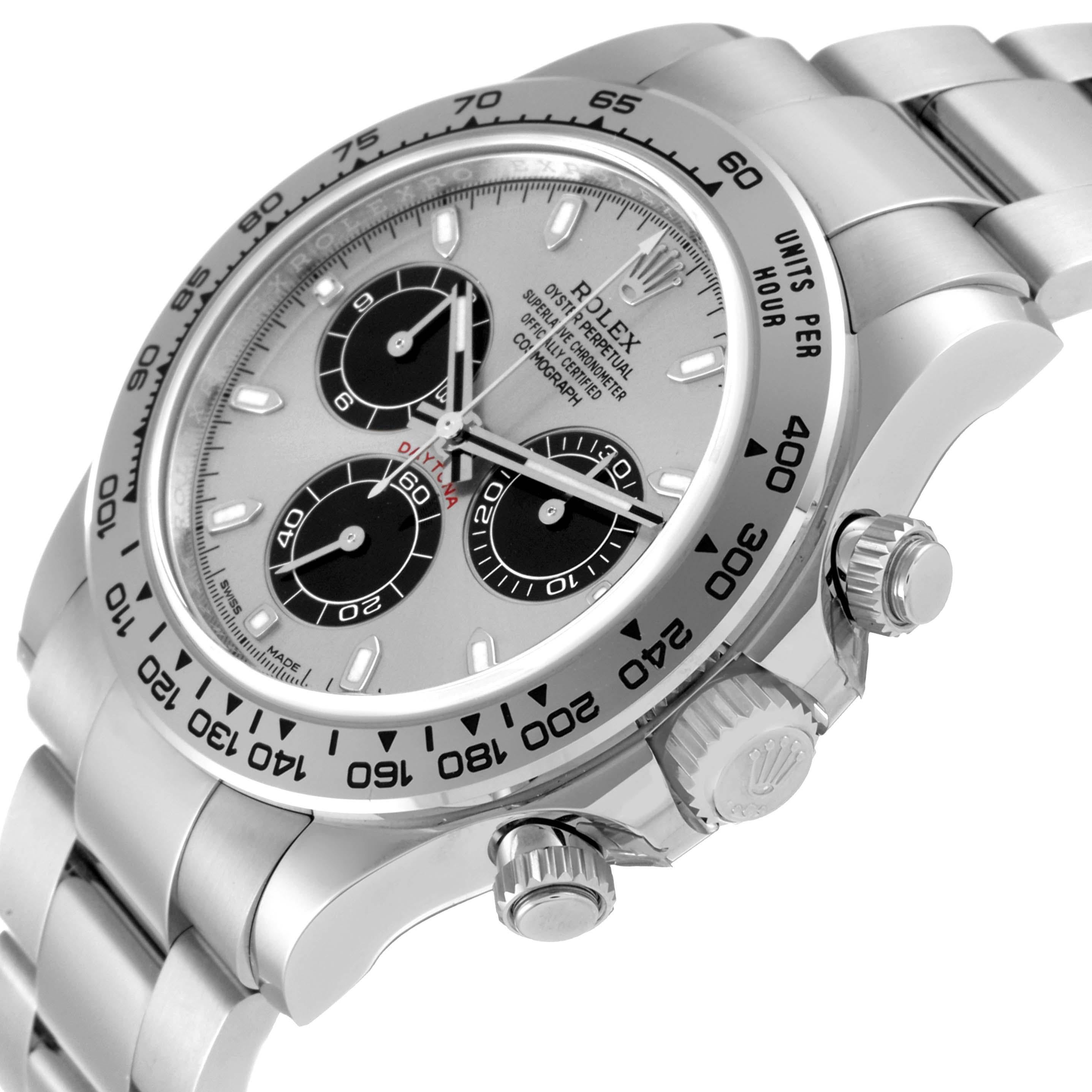 Rolex Daytona White Gold Silver Dial Mens Watch 116509 Unworn Pour hommes en vente