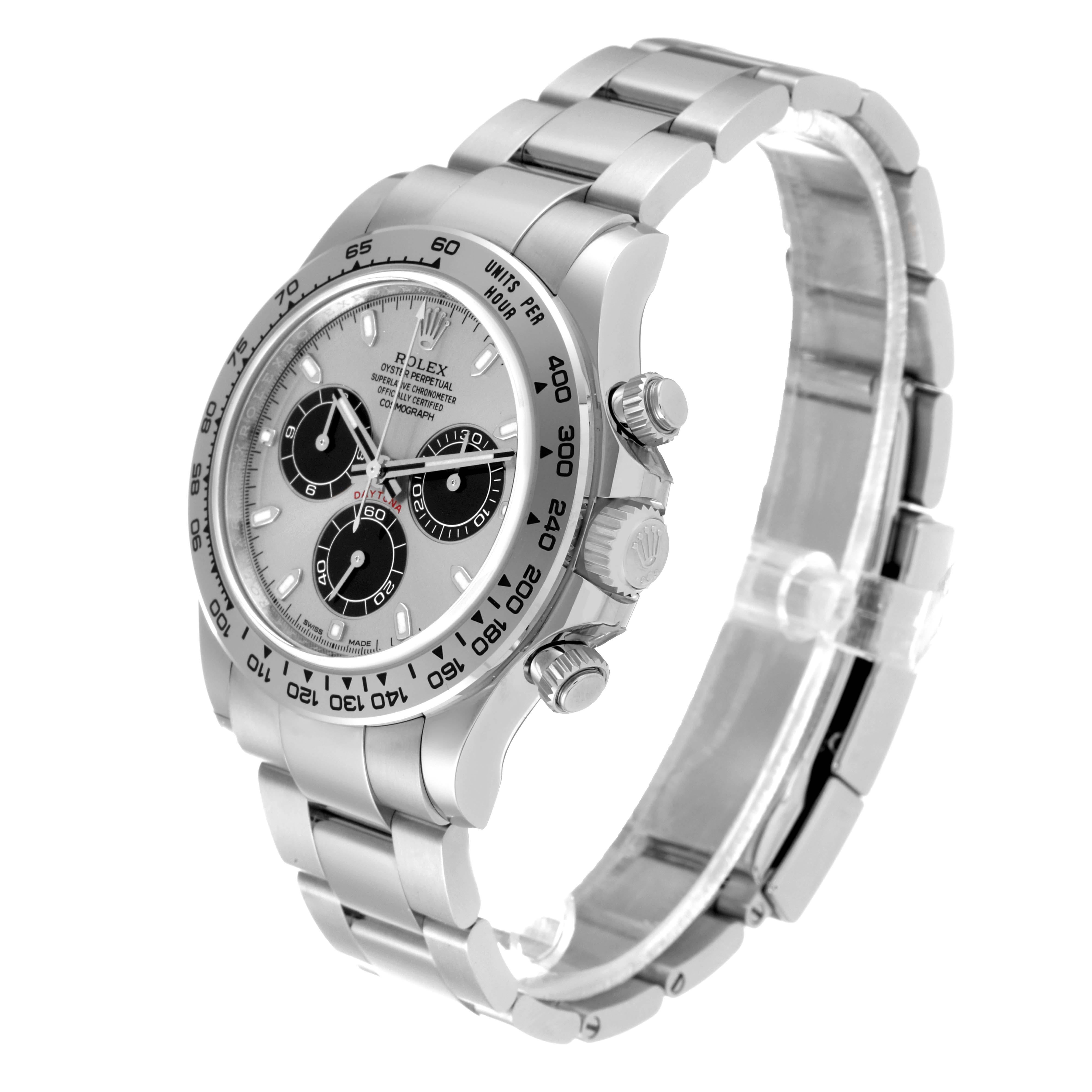 Rolex Daytona White Gold Silver Dial Mens Watch 116509 Unworn en vente 2