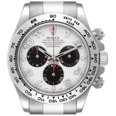 Rolex Daytona Oro Bianco Argento Quadrante Racing Orologio Uomo 116509