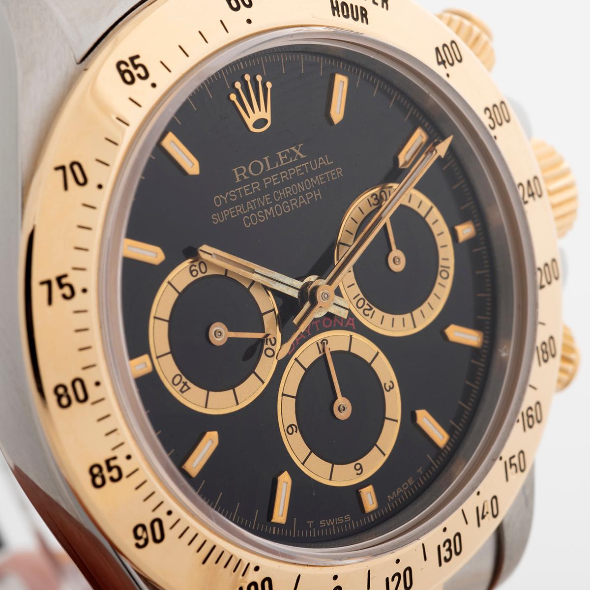 Rolex Daytona con movimento Zenith, ref 16523, raro quadrante mark 2, B&P's, 1989. in vendita 1