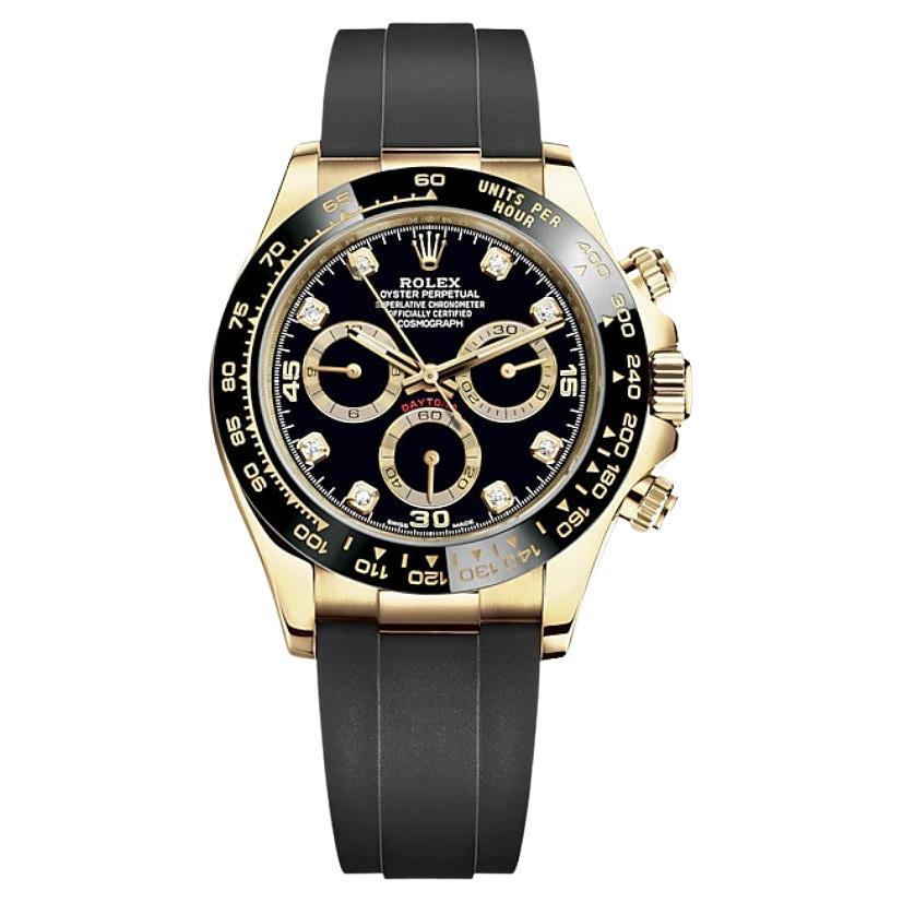 Rolex Yellow Gold Cosmograph Blue Dial Daytona Wristwatch Ref 116518 at ...