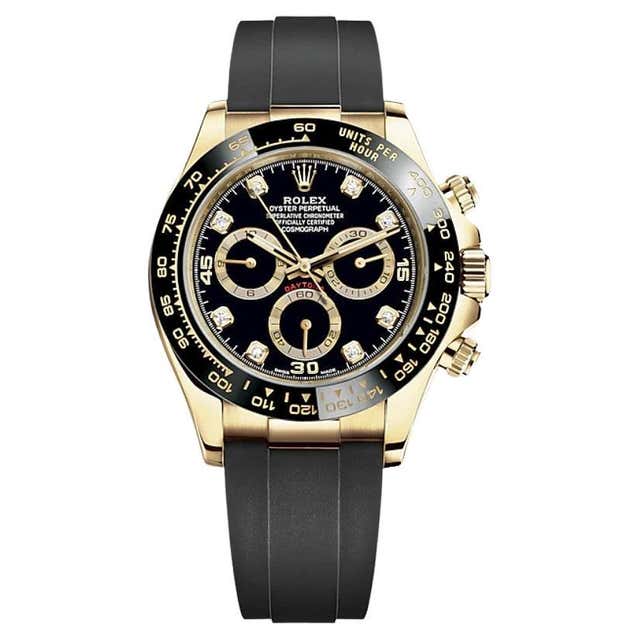 Rolex Yellow Gold Daytona Cosmograph Automatic Wristwatch Ref 116518 at ...