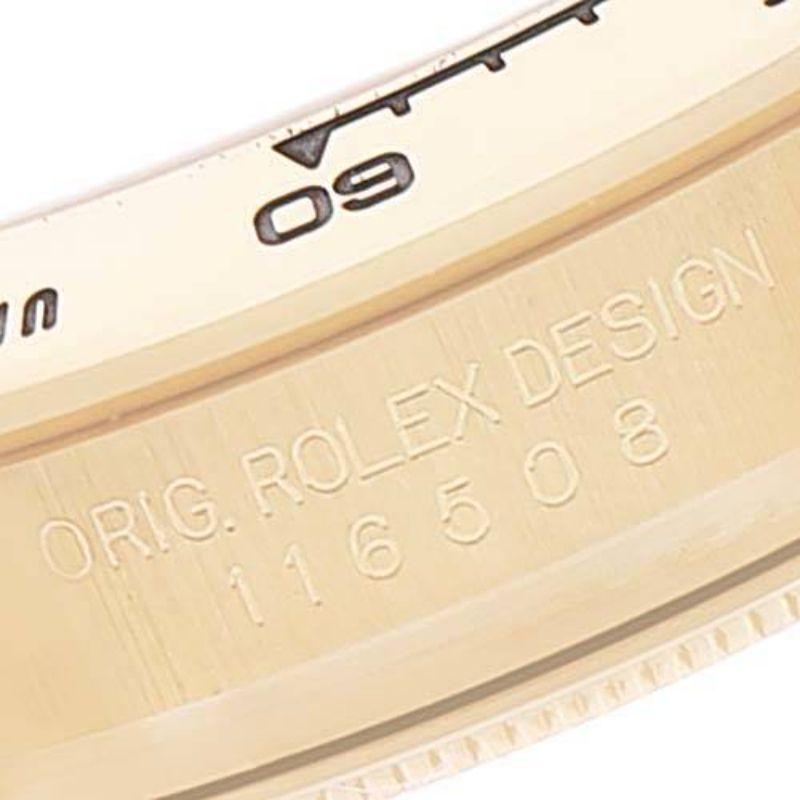 Rolex Daytona Yellow Gold Champagne Dial Mens Watch 116508 Box Card 3