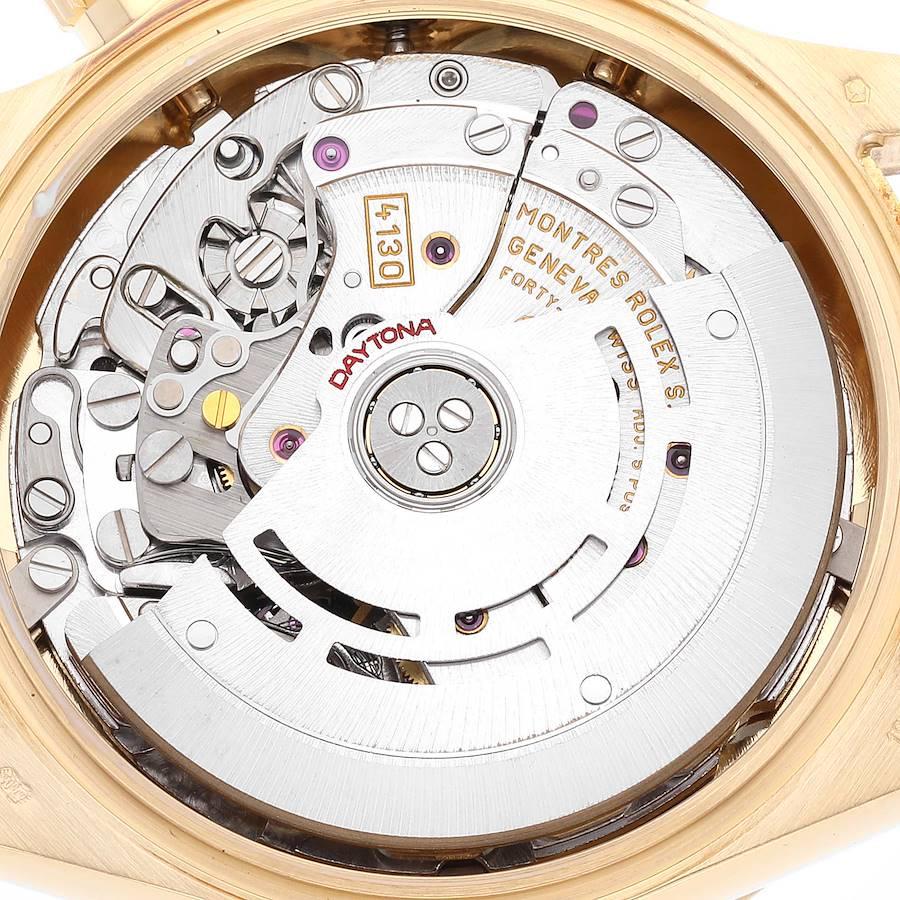 Rolex Daytona Montre pour hommes avec cadran champagne en or jaune 116528 en vente 4