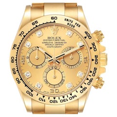Rolex Daytona Gelbgold Champagner-Diamant-Zifferblatt Herrenuhr 116508