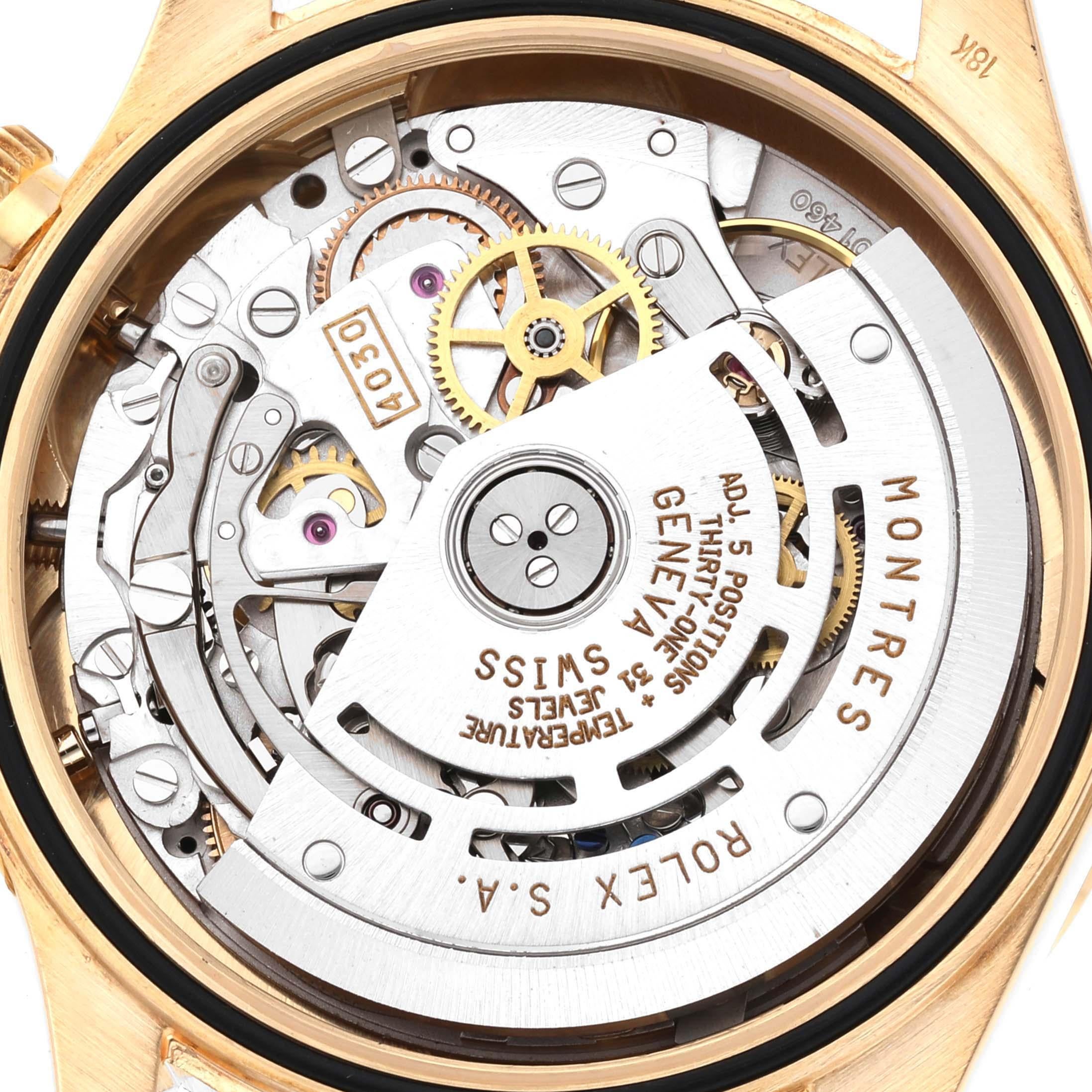 Rolex Daytona Gelbgold Chronograph Herrenuhr 16528 im Angebot 2