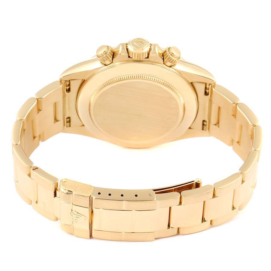 Rolex Daytona Yellow Gold Diamond Dial Bezel Chronograph Men's Watch 16568 3