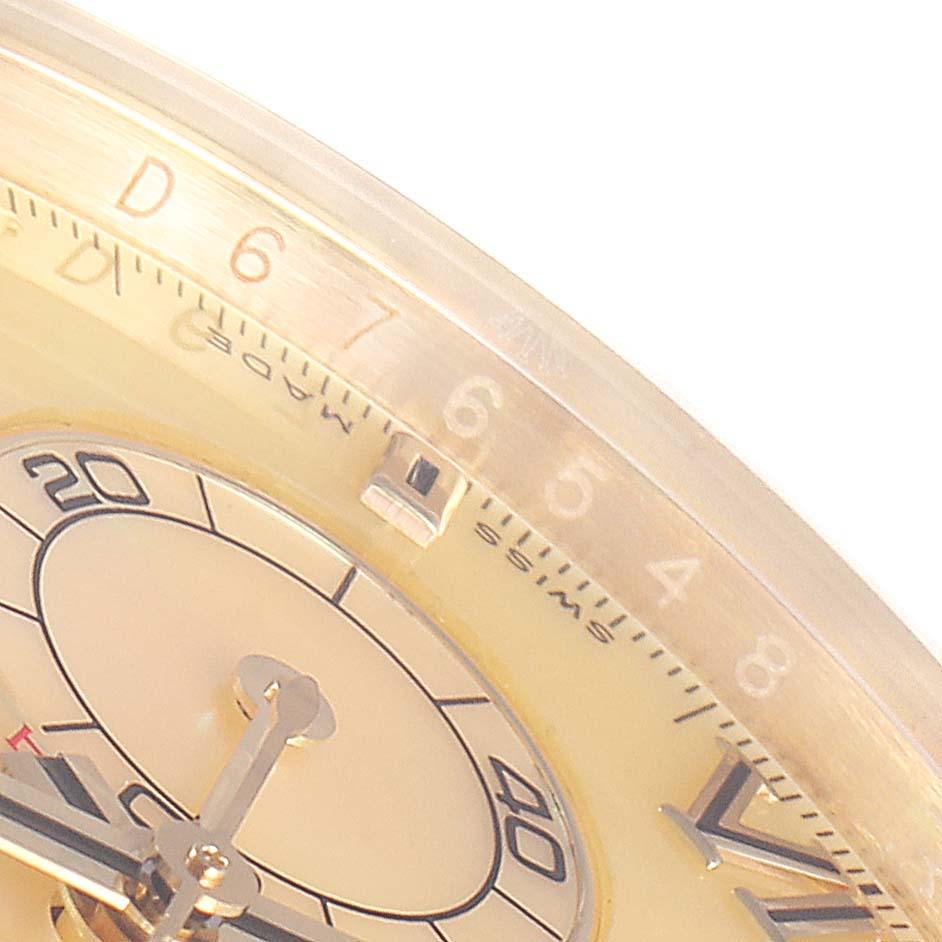 Rolex Daytona Yellow Gold Mother of Pearl Dial Men's Watch 116518 In Excellent Condition For Sale In Atlanta, GA