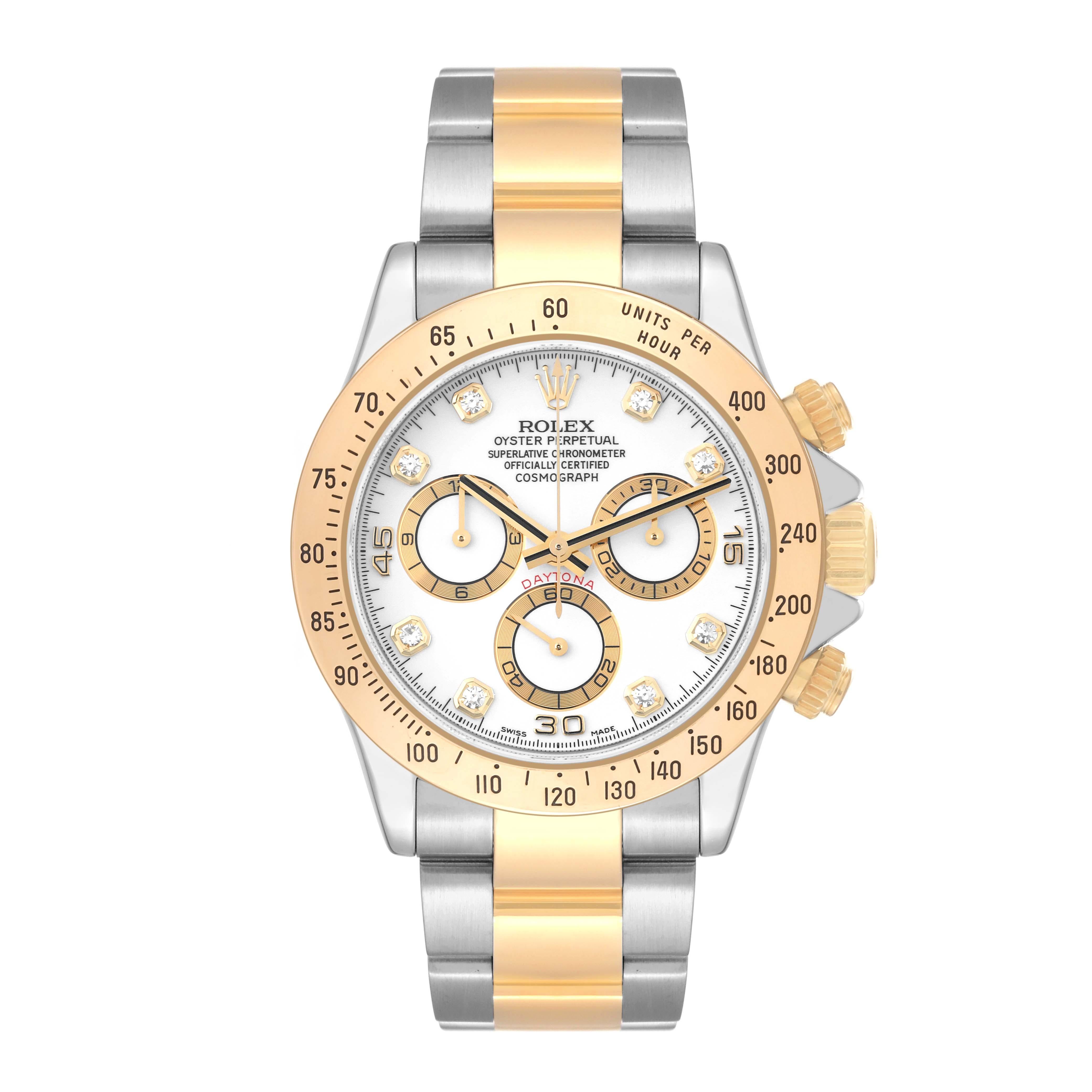 daytona oro giallo quadrante bianco