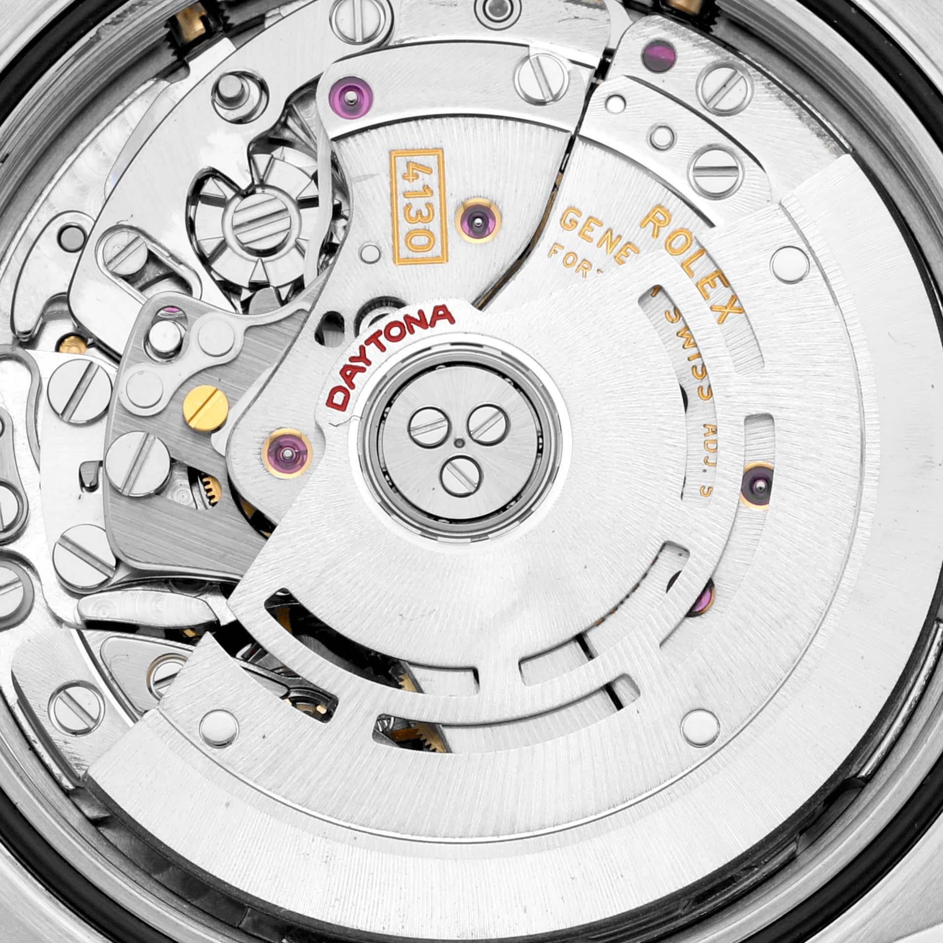 Rolex Daytona Oro Giallo Acciaio Quadrante Bianco Diamante Orologio Uomo 116523 In condizioni ottime a Atlanta, GA