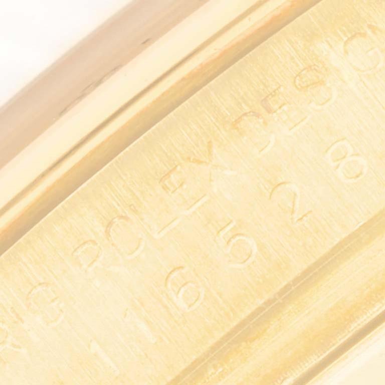 Rolex Daytona Gelbgold Weißes Diamant-Zifferblatt Herrenuhr 116528 Box Papiere im Angebot 1