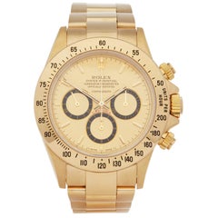 Rolex Daytona Zenith Inverted 6 Floating Cosmograph 200 Bezel Yellow Gold 16528