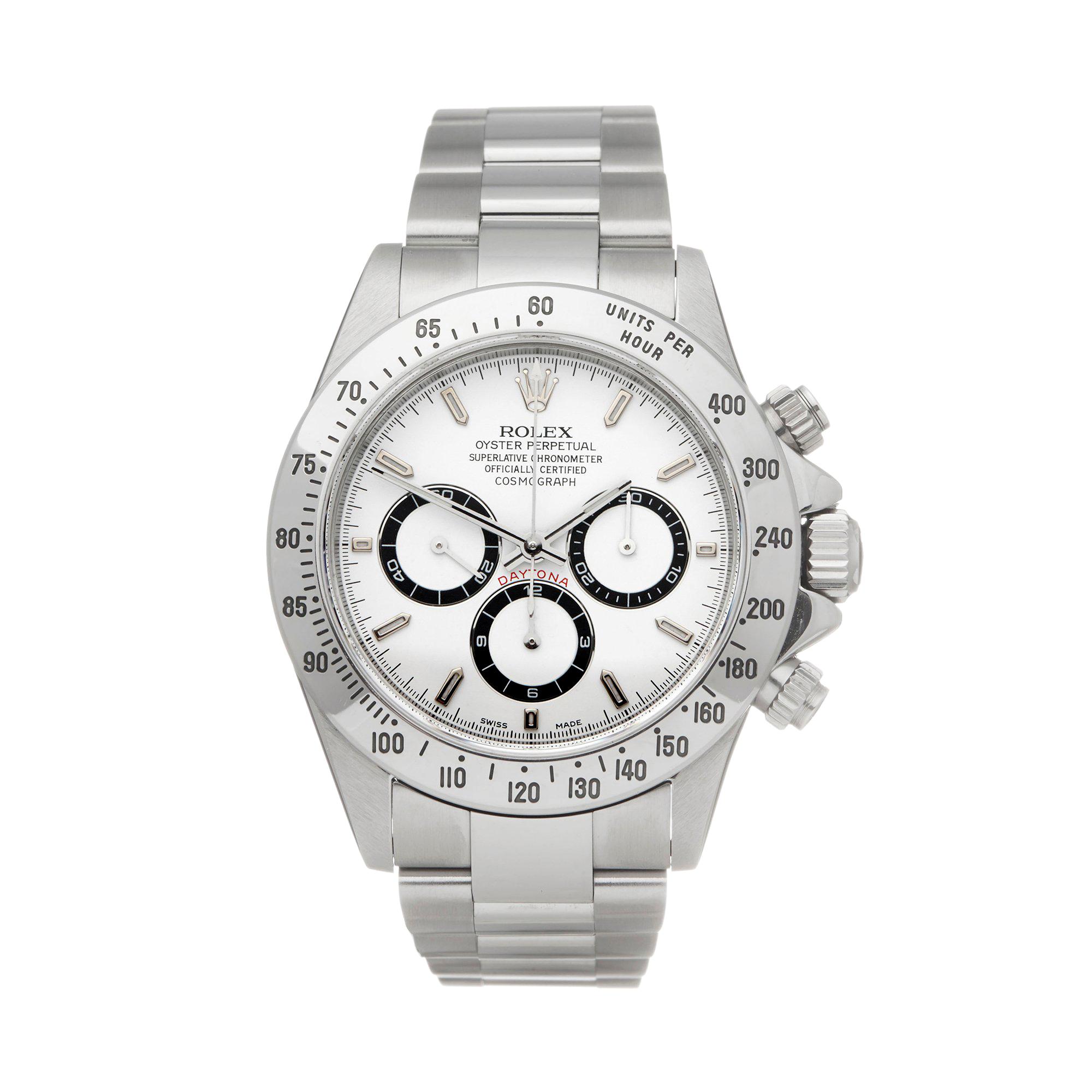 Rolex Daytona Zenith Stainless Steel 16520 Wristwatch